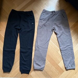 Set of 2 Abercrombie Kids Black and Gray Joggers size 13/14
